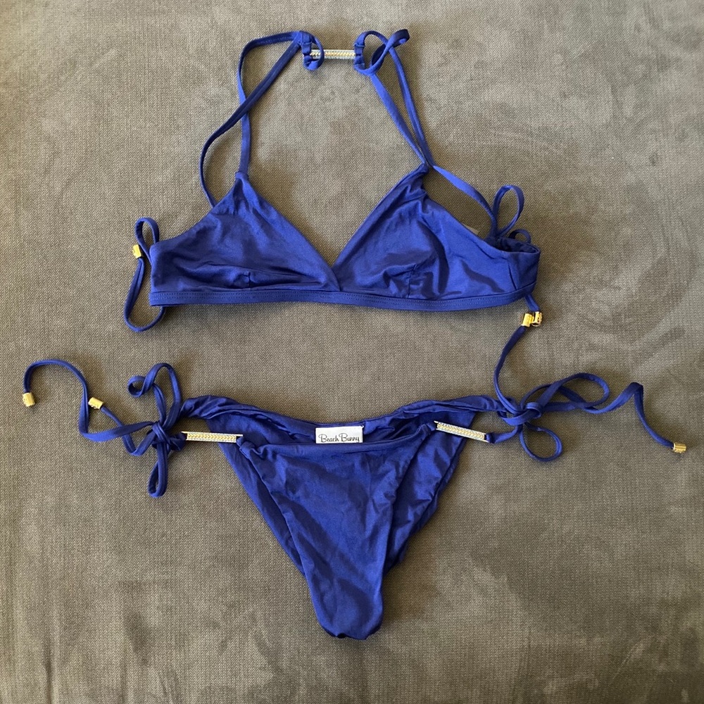 Beach Bunny bikini / swimsuit - royal blue Small